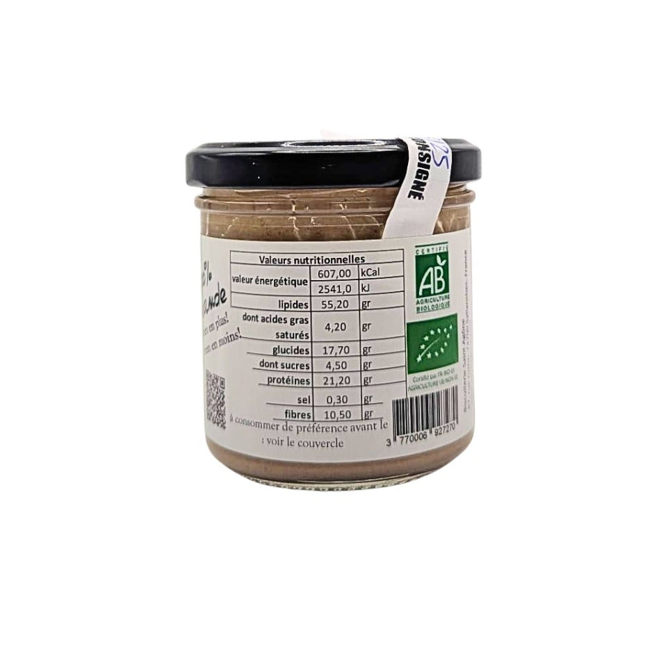 Purée bio d'amandes non déshuilée back