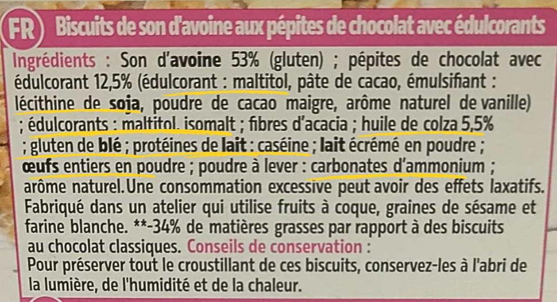 étiquette alimentaire avec numéros E — guide des additifs alimentaires