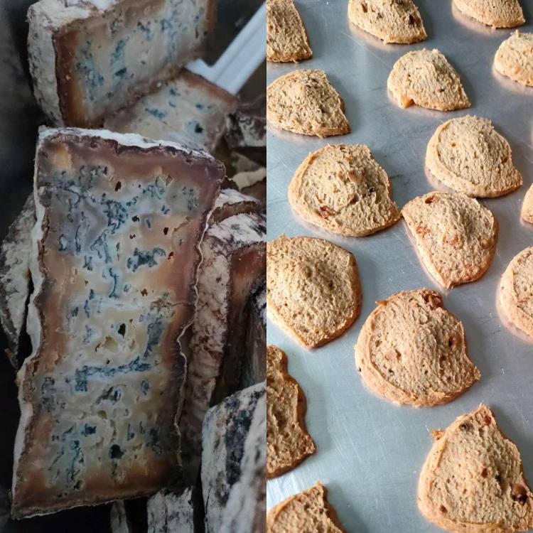 Bleu de Cordon fromage bleu de Haute-Savoie — biscuits salés artisanaux des Saintoiseries à Sallanches