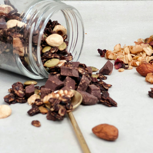 granola croustillant maison à la purée de noisette bio — recette clusters garantis sans remuer