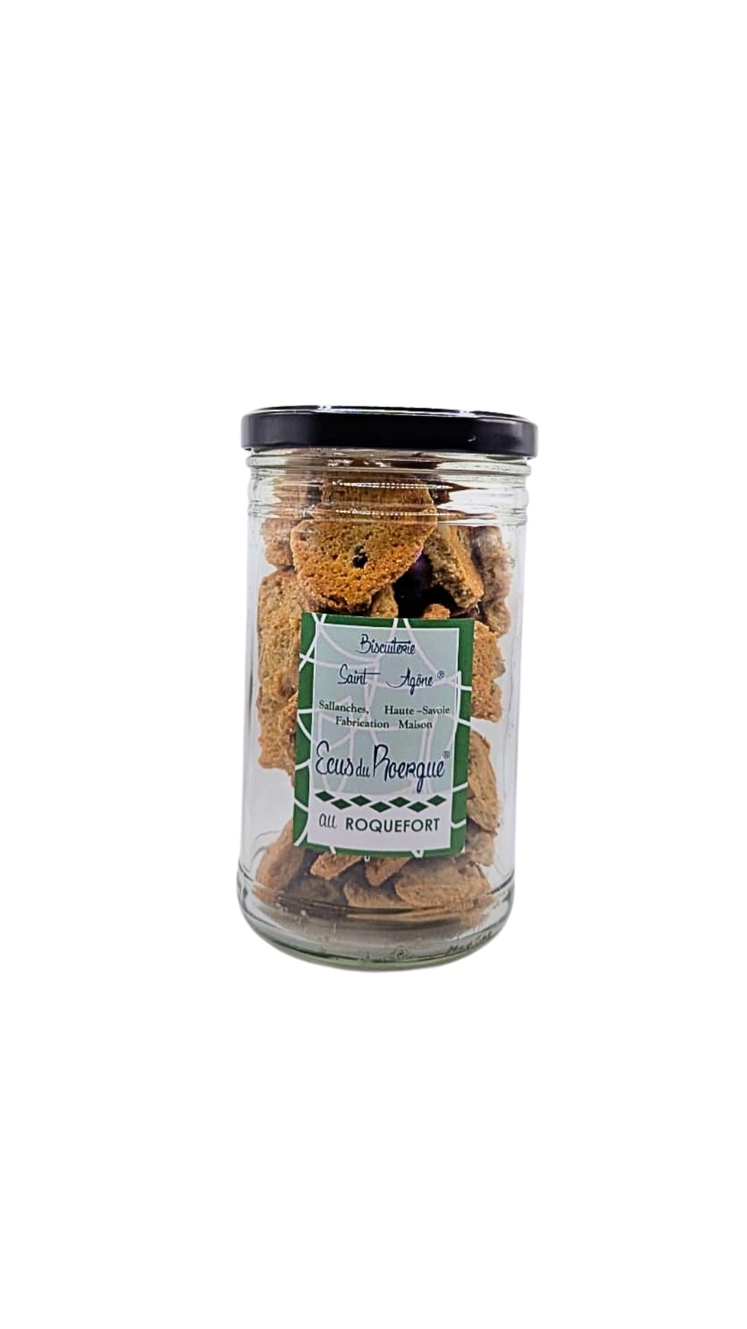 Grand bocal de 300g d'Ecus bio au Roquefort