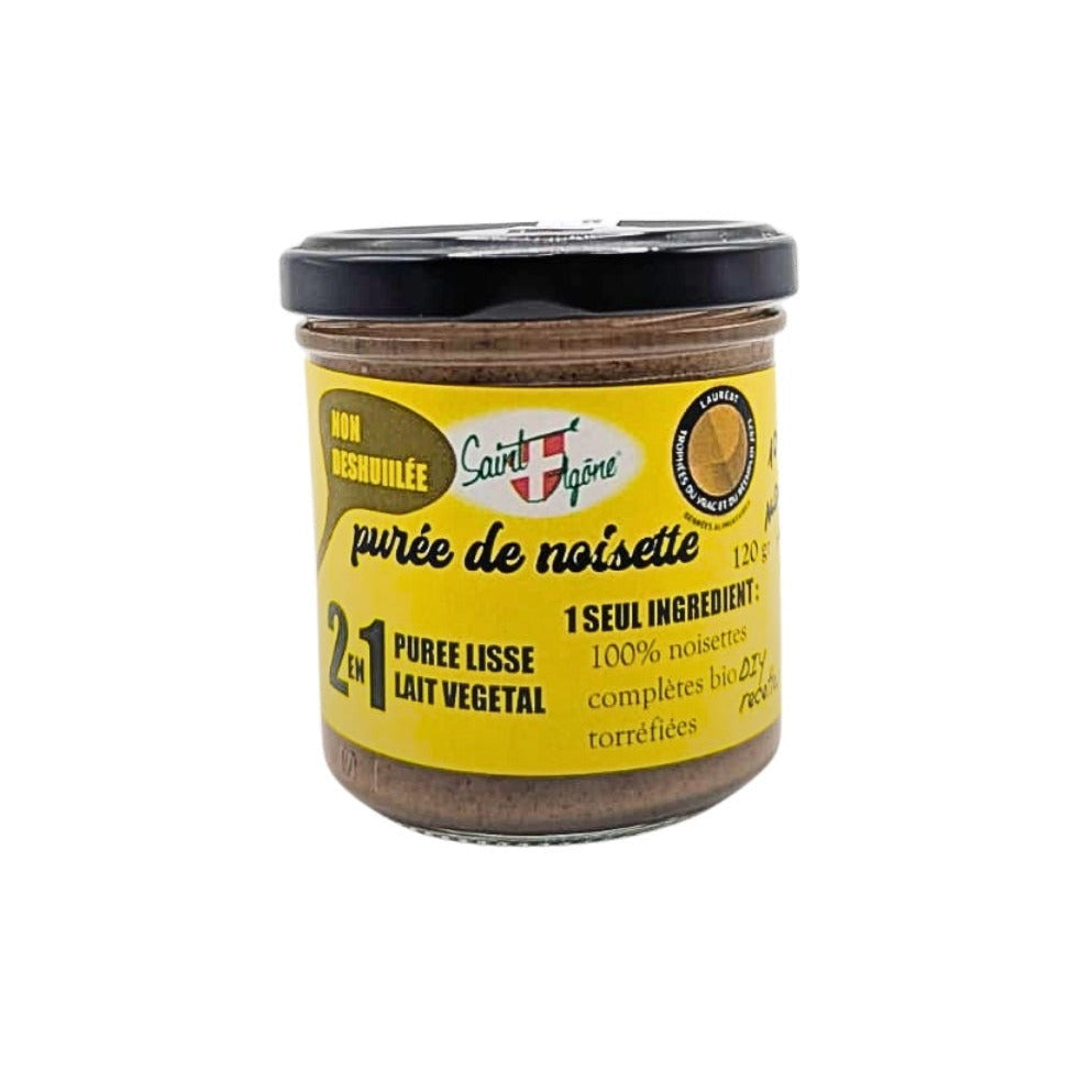 Purée bio de noisette non déshuilée