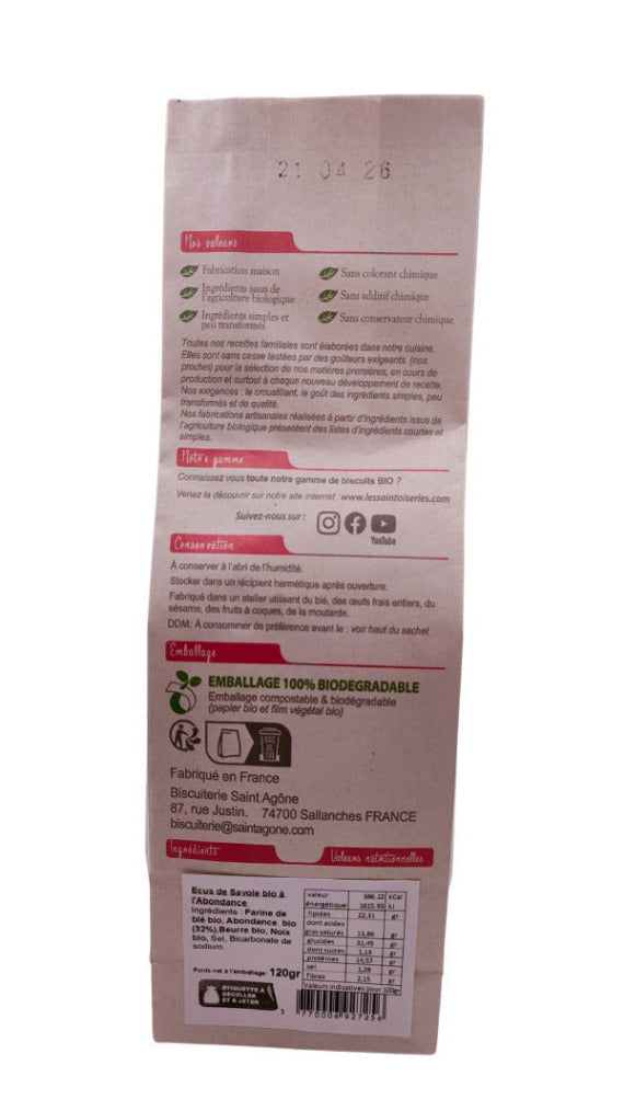 Sachet 120g Ecus Abondance back