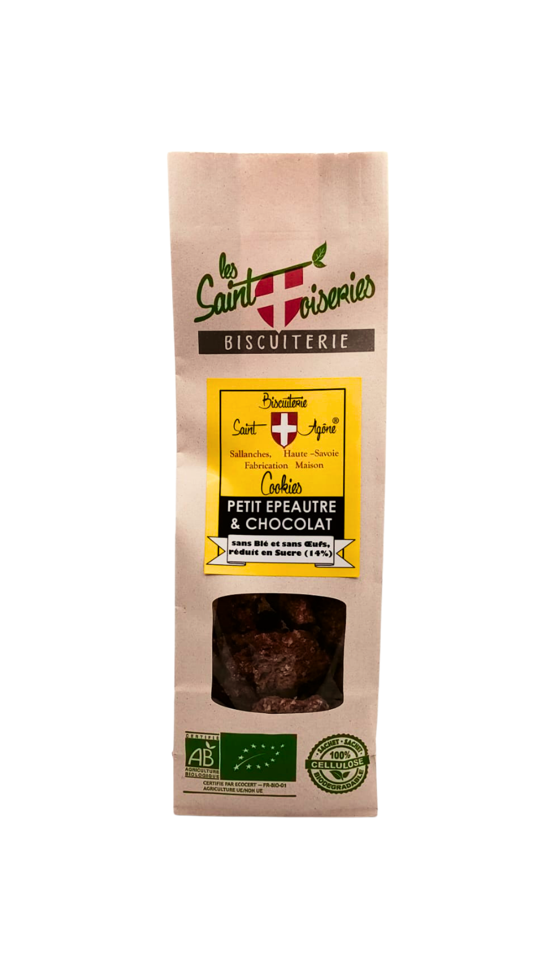 devant sachet biodegradable 125gr cookies bio petit epeautre chocolat