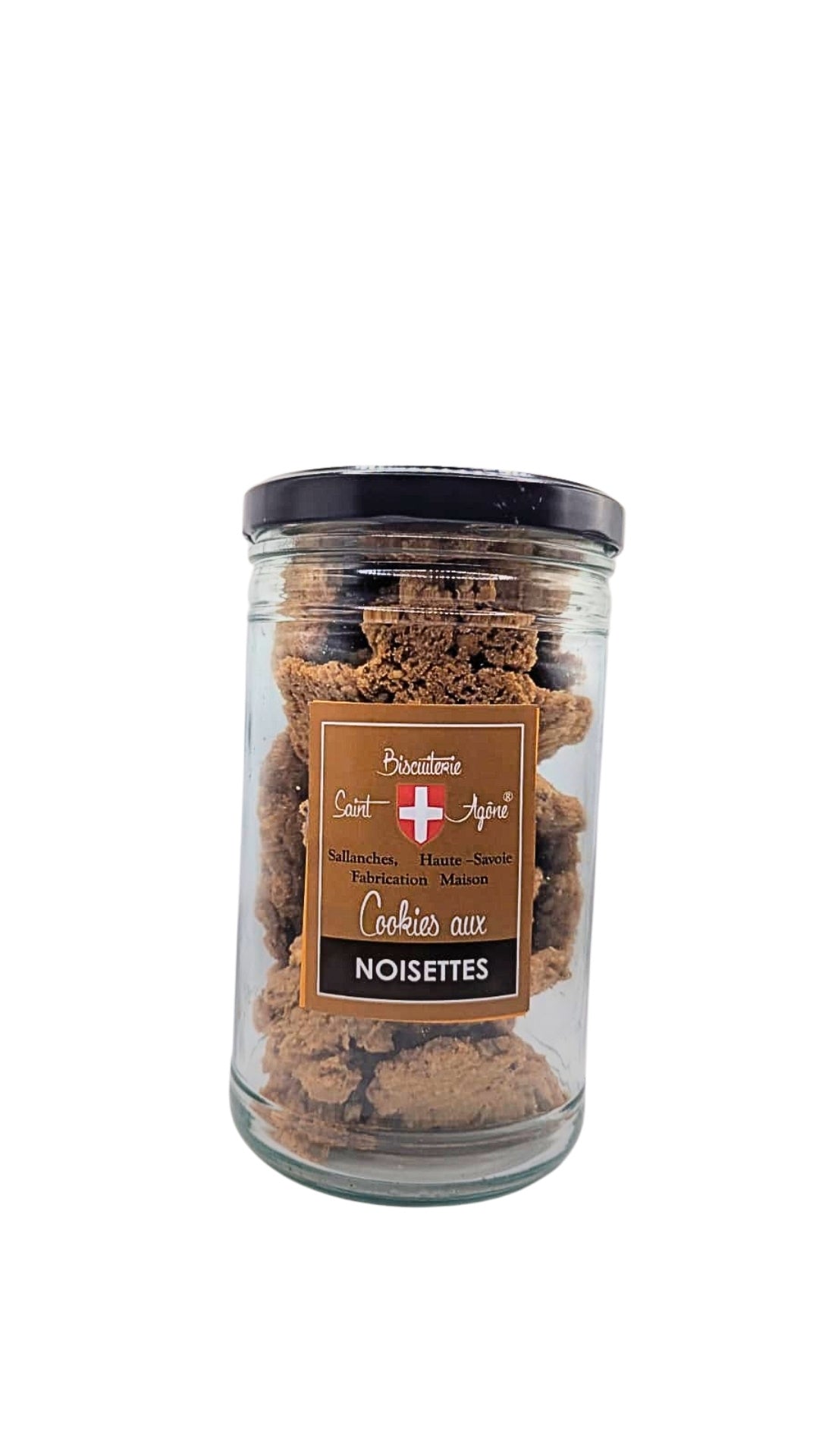 Grand bocal de 300g de Cookies bio aux Noisettes