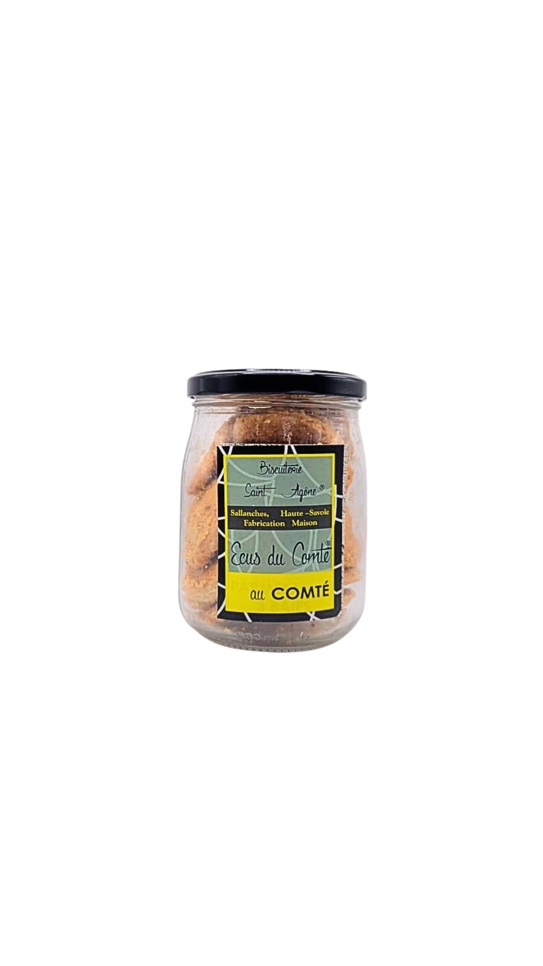 Petit bocal de 160g d'Ecus bio au Comté