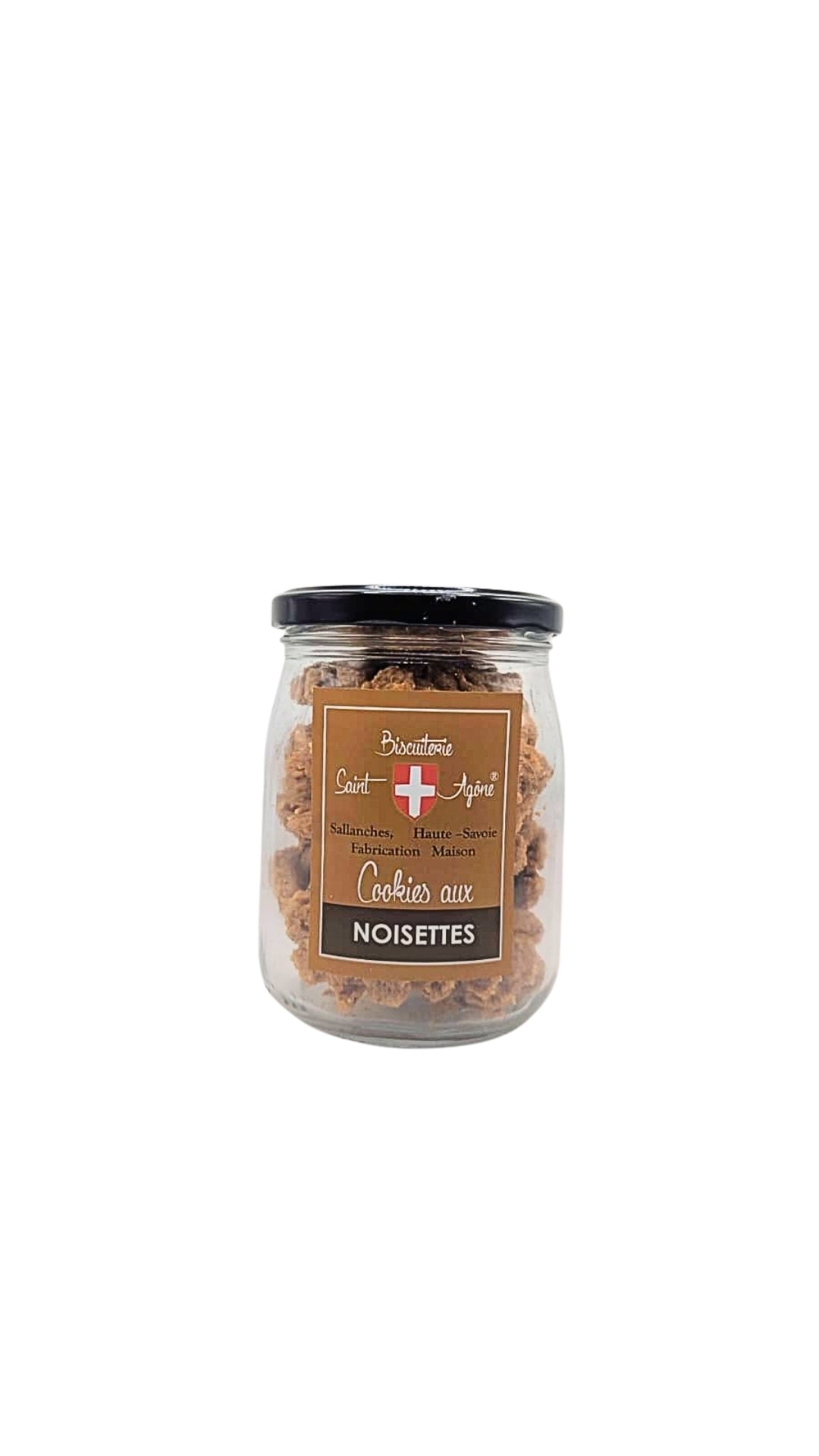 Petit bocal de 170g de Cookies bio aux Noisettes