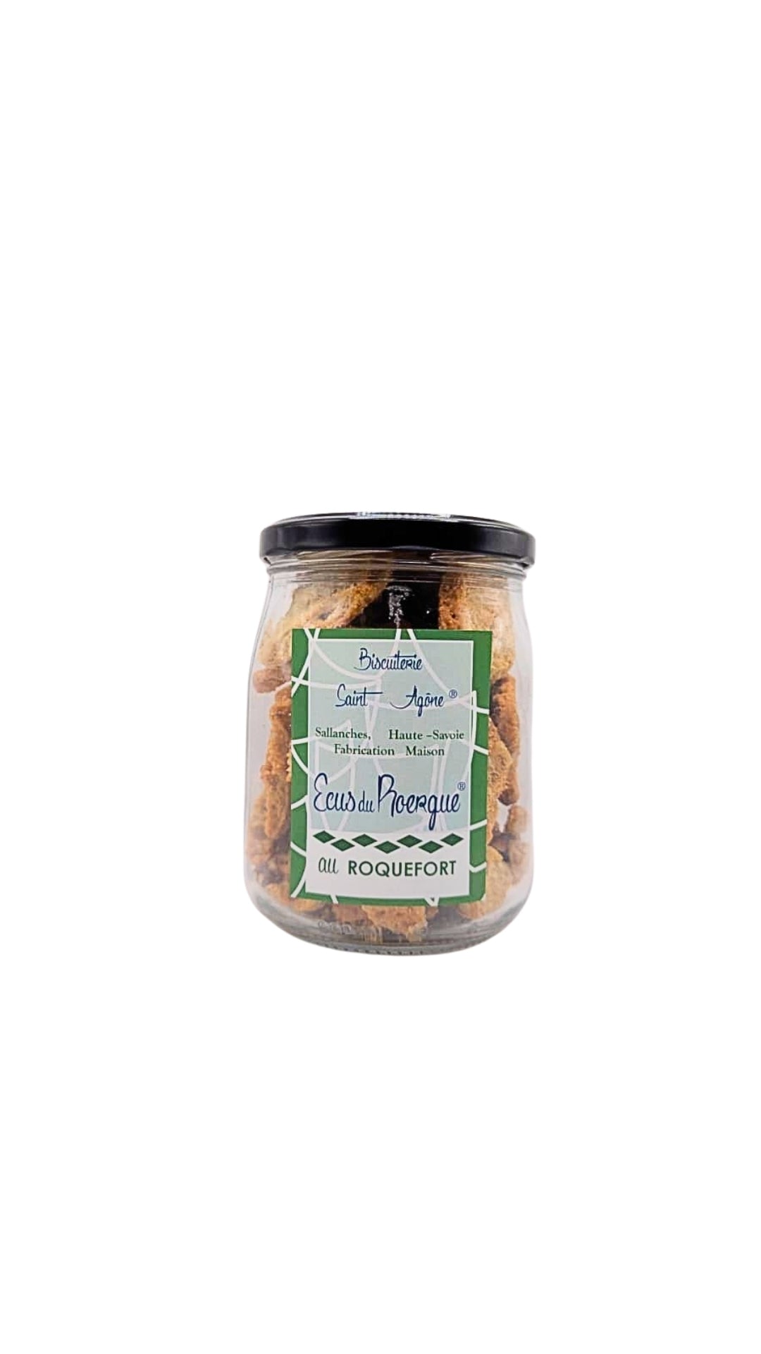 Petit bocal de 300g d'Ecus bio au Roquefort
