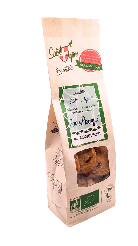 Sachet biodégradable d'Ecus au Roquefort bio