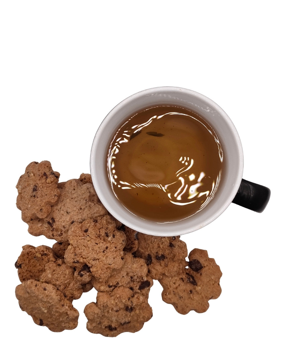 Cookies chocolat bio vendus en vrac vus de dessus