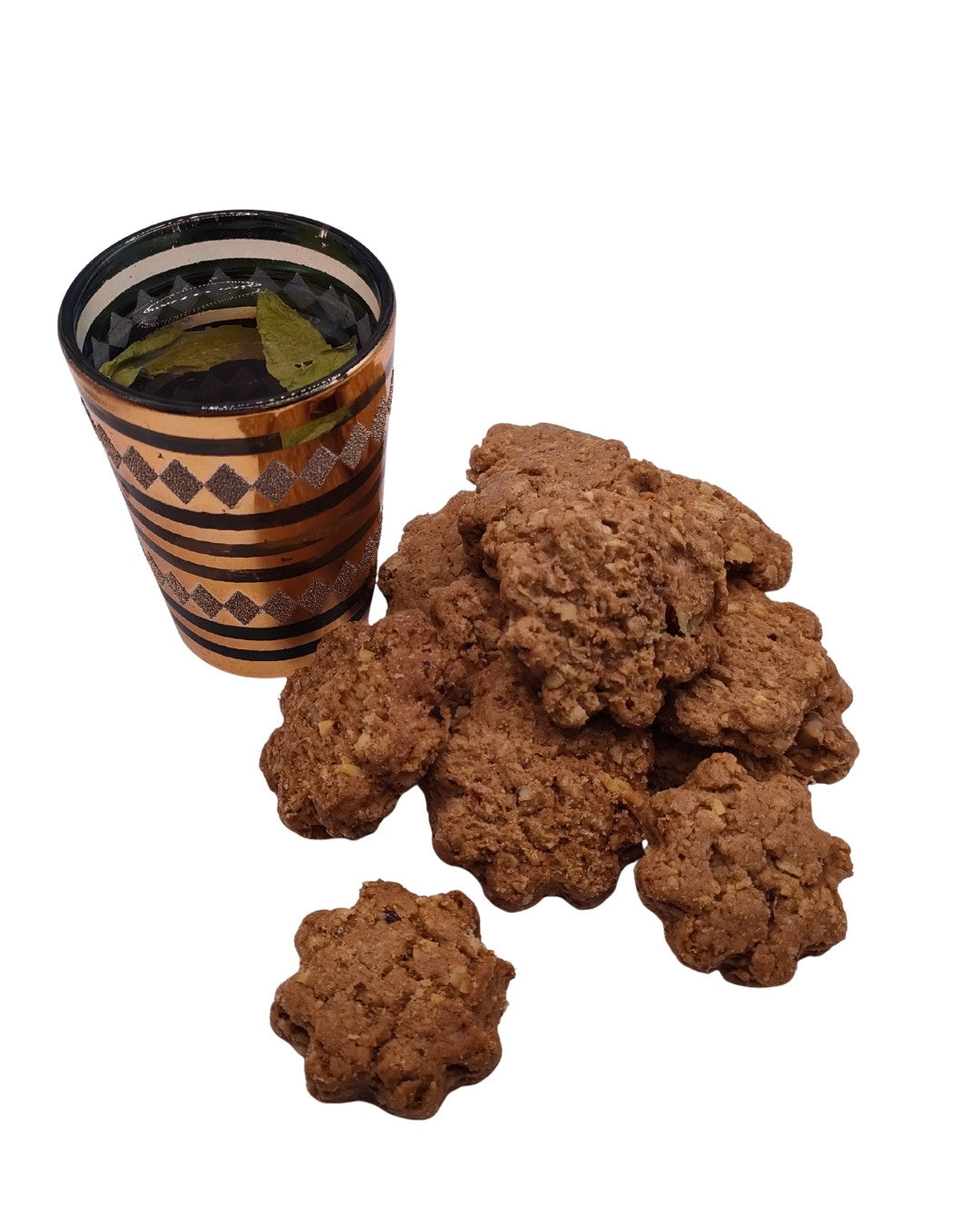 Cookies Petit Epeautre & Noisettes bio vendus en vrac vus de face