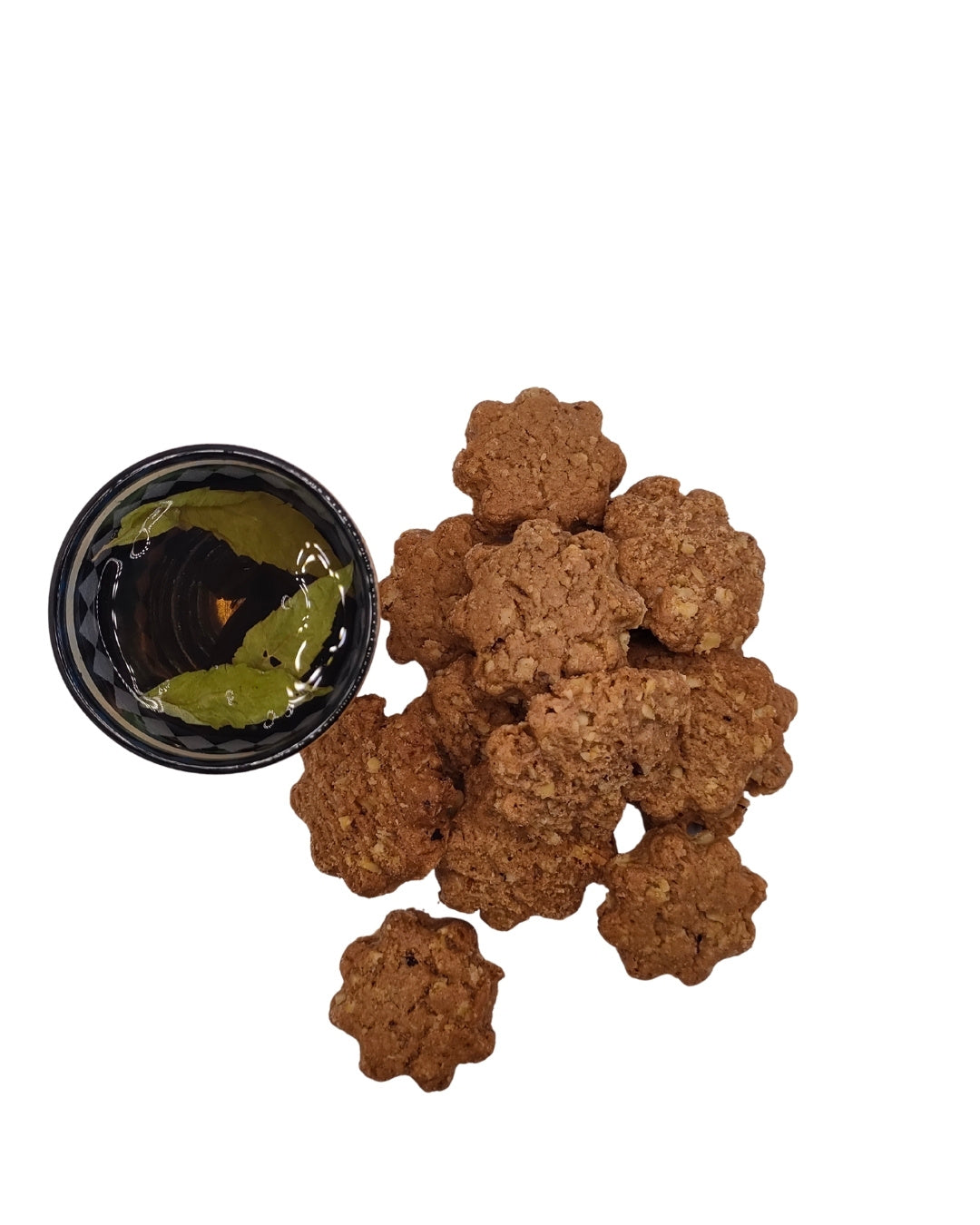 Cookies Petit Epeautre et Noisettes bio vendus en vrac vus de haut