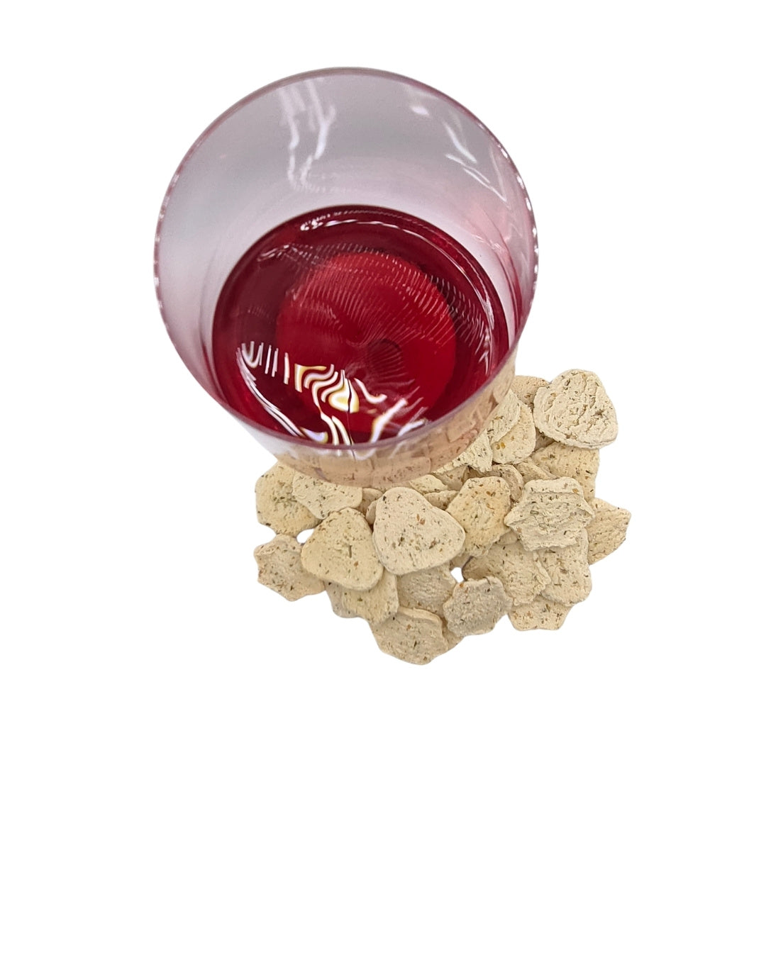 Crackers ail romarin bio vendus en vrac vus de dessus